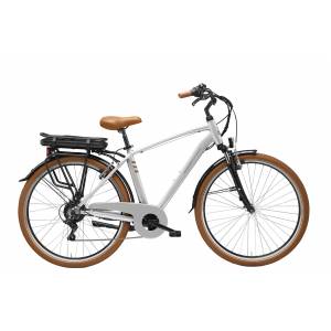 CICLO ELETTRICO UOMO 28 TELAIO 50 ALLUMINIO 6 VELOCITA' FORCELLA AMMORTIZZATA *GRIGIO OPACO* - ADRIATICA E2 Man