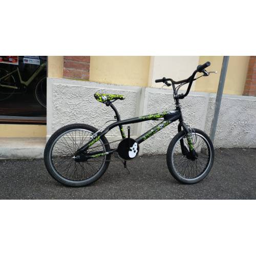 CICLO 20 BMX TELAIO ACCIAIO 1 VELOCITA' *NERO GIALLO* - MARA Freestyle