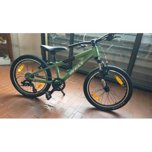 CICLO 20 MTB MASCHIO TELAIO ALLUMINIO 7 VELOCITA' *VERDE METALLIZZATO* - WELT Brave 1.0