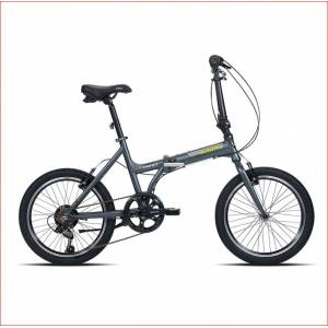 CICLO 20 PIEGHEVOLE TELAIO ALLUMINIO 6 VELOCITA' *NERO* - BRERA Twist