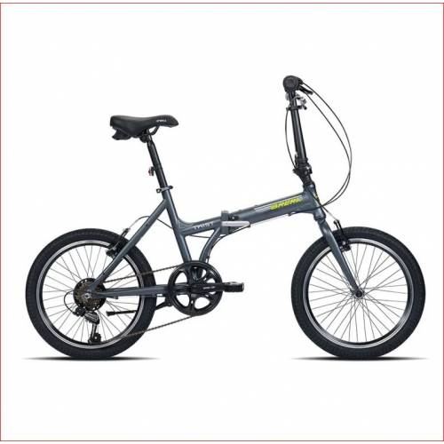 CICLO 20 PIEGHEVOLE TELAIO ALLUMINIO 6 VELOCITA' *NERO* - BRERA Twist