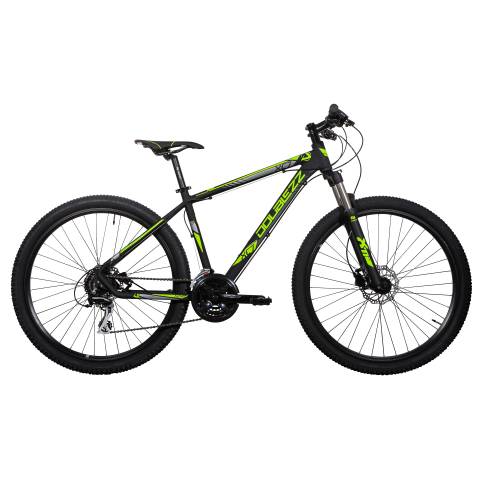 CICLO 27,5 MTB UOMO TELAIO 52/XL ALLUMINIO 21 VELOCITA'  FRENI A DISCO MECCANICI FORCELLA AMMORTIZZATA *NEROGIALLO" - DOUBLEZZ