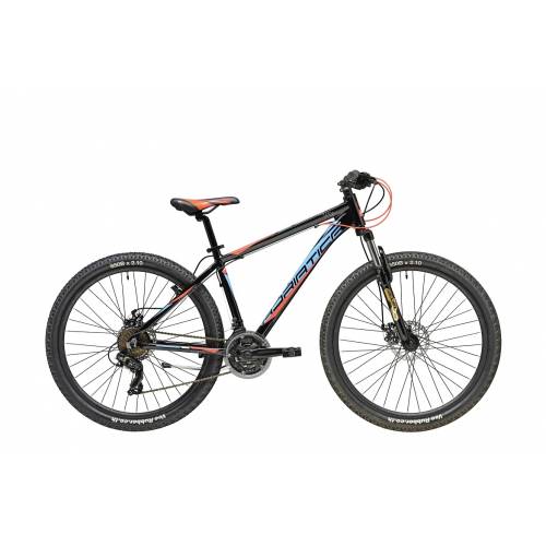 CICLO 27,5 MTB UOMO TELAIO ALLUMINIO 38 Tg.S 21 VELOCITA'  FRENI A DISCO MECCANICI FORCELLA AMMORTIZZATA *NERO BLU ROSSO" - ADR