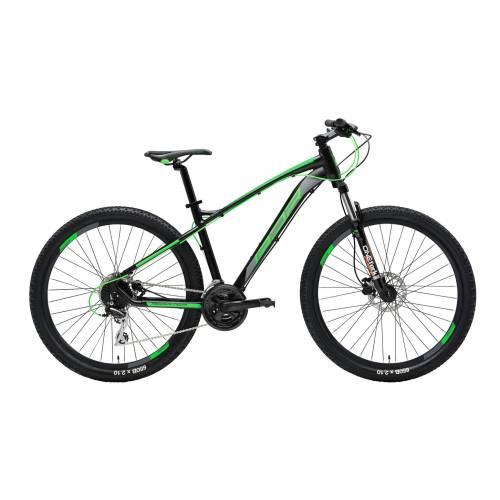 CICLO 27,5 MTB UOMO TELAIO ALLUMINIO 48 Tg.L 24 VELOCITA'  FRENI A DISCO IDRAULICI FORCELLA AMMORTIZZATA *NERO VERDE" - ADRIATI