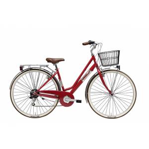 CICLO 28 CITY DONNA TELAIO 45 ACCIAIO 6 VELOCITA' *ROSSO* - ADRIATICA Panarea