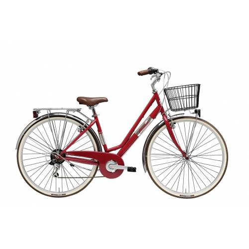 CICLO 28 CITY DONNA TELAIO 45 ACCIAIO 6 VELOCITA' *ROSSO* - ADRIATICA Panarea