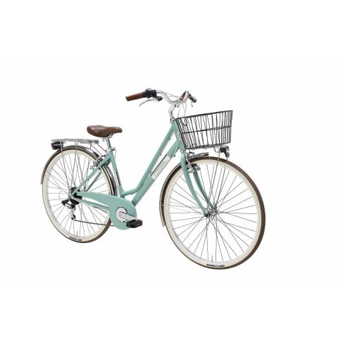 CICLO 28 CITY DONNA TELAIO 45 ACCIAIO 6 VELOCITA' *VERDE ACQUA* - ADRIATICA Panarea
