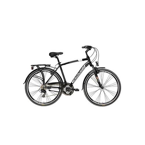 CICLO 28 CITY UOMO TELAIO 50 ALLUMINIO 21 VELOCITA' AMMORTIZZATA *NERO* -  ADRIATICA "Sity2 Man"