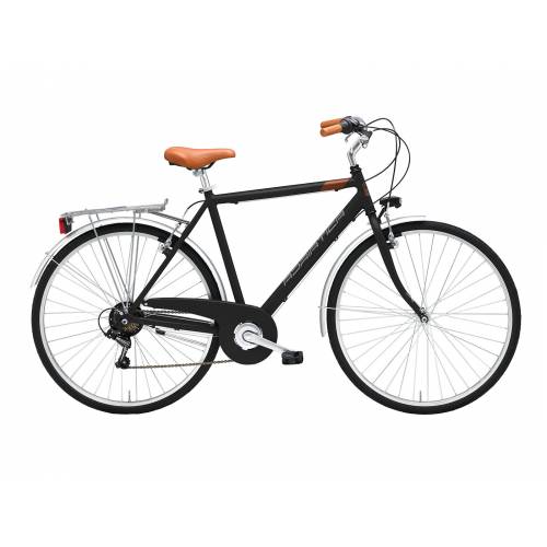 CICLO 28 CITY UOMO TELAIO 55 ACCIAIO 6 VELOCITA' *NERO OPACO* - ADRIATICA Trend Man