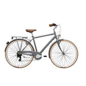 CICLO 28 CITY UOMO TELAIO 55 ALLUMINIO 6 VELOCITA'  *GRIGIO OPACO* - ADRIATICA Sity Retro'