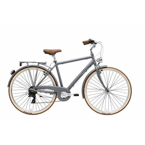CICLO 28 CITY UOMO TELAIO 55 ALLUMINIO 6 VELOCITA'  *GRIGIO OPACO* - ADRIATICA Sity Retro'