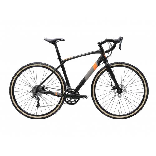 CICLO 29 GRAVEL UOMO TELAIO ALLUMINIO 47 Tg.M 20 VELOCITA'  FRENI A DISCO MECCANICI *NERO ARANCIO" - ADRIATICA Vanir