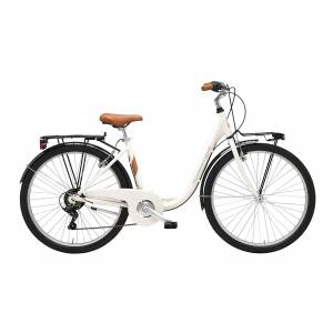 CICLO 26 CITY DONNA MONOTUBO TELAIO 45 ALLUMINIO 6 VELOCITA' *BIANCO* - ADRIATICA Cigno