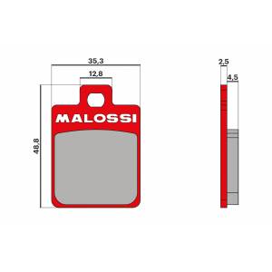 COPPIA PASTIGLIE FRENO MALOSSI