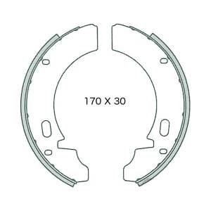 SERIE GANASCE FRENO PIAGGIO 150 APE/175 Pentarò POSTERIORI 4pz.